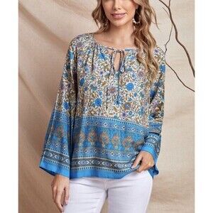 Emery Rose Long Sleeve Blouse Size s Hippie Boho Cottagecore